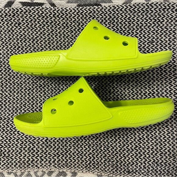 Crocs Classic Green Slide Sandals Sz-9Men/11Women - Picture 6 of 8